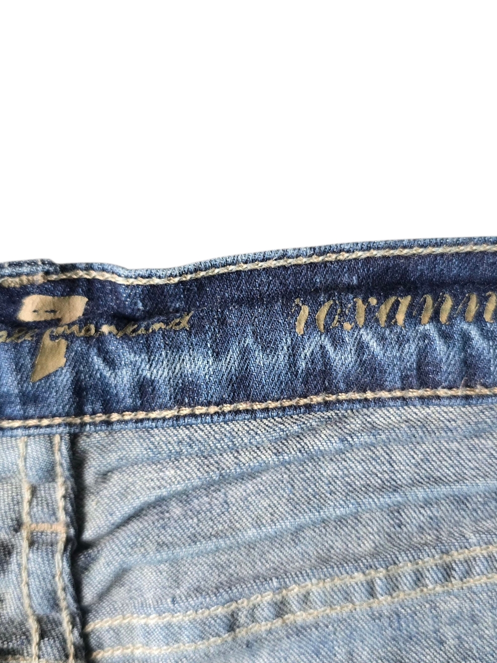 7 For All Mankind Roxanne Light Blue Skinny Jeans. Size 30 - Picture 3 of 8